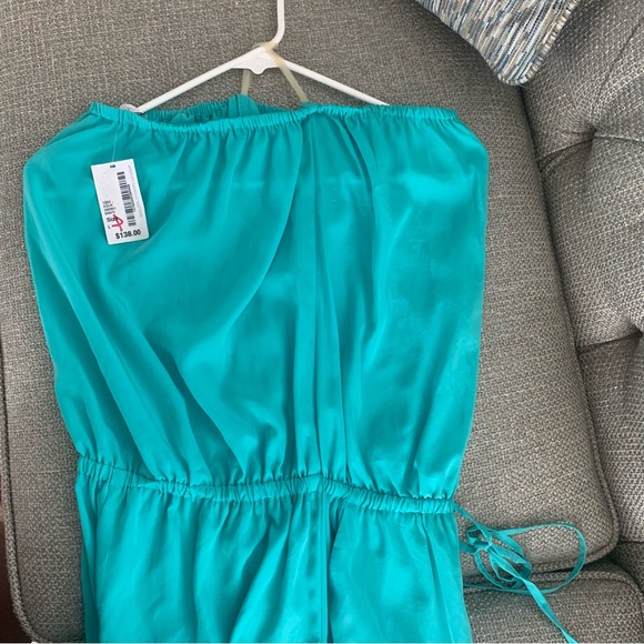 ZOA Aqua jumpsuit in size large. Strapless. - Picture 8 of 8